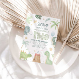 恐竜セカンド誕生日招待状 招待状