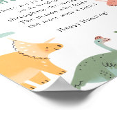 恐竜ソックスハント ポスター (角)
