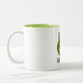 恐竜ダディサウルス父の日家族のギフト ツートーンマグカップ (左)