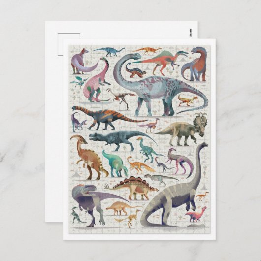 恐竜チャートはがき シーズンポストカード (正面/裏面)
