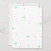 恐竜ツーレックス2歳の誕生日パーティー招待状 招待状 (裏面)