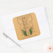 恐竜ティキトーテム スクエアシール (封筒)