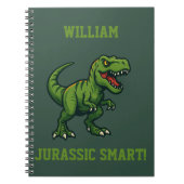 恐竜ティラノサウルスレックスジュラシック引用文 ノートブック (正面)