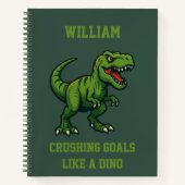 恐竜ティラノサウルスレックスジュラシック引用文 ノートブック (正面)