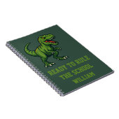 恐竜ティラノサウルスレックス引用文 ノートブック (右側)