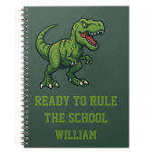 恐竜ティラノサウルスレックス引用文 ノートブック (正面)
