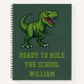 恐竜ティラノサウルスレックス引用文 ノートブック (正面)