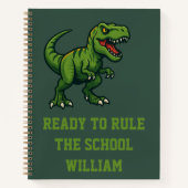 恐竜ティラノサウルスレックス引用文 ノートブック (正面)