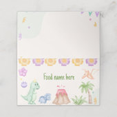 恐竜テント座席表誕生日ベビーシャワー プレイスカード (外部開封)