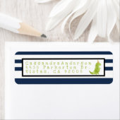 恐竜テーマストンプアンドチョンプグリーンディノ誕生日 ラベル (インサイチュ)