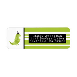 恐竜テーマストンプアンドチョンプグリーンディノ誕生日 ラベル