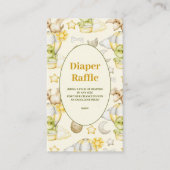 恐竜テーマベビーおむつラッフル エンクロージャーカード (正面)