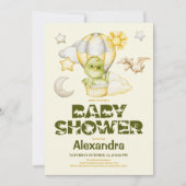 恐竜テーマベビーシャワー 招待状 (正面)