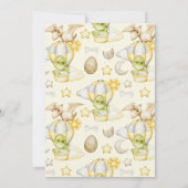 恐竜テーマベビーシャワー 招待状 (裏面)