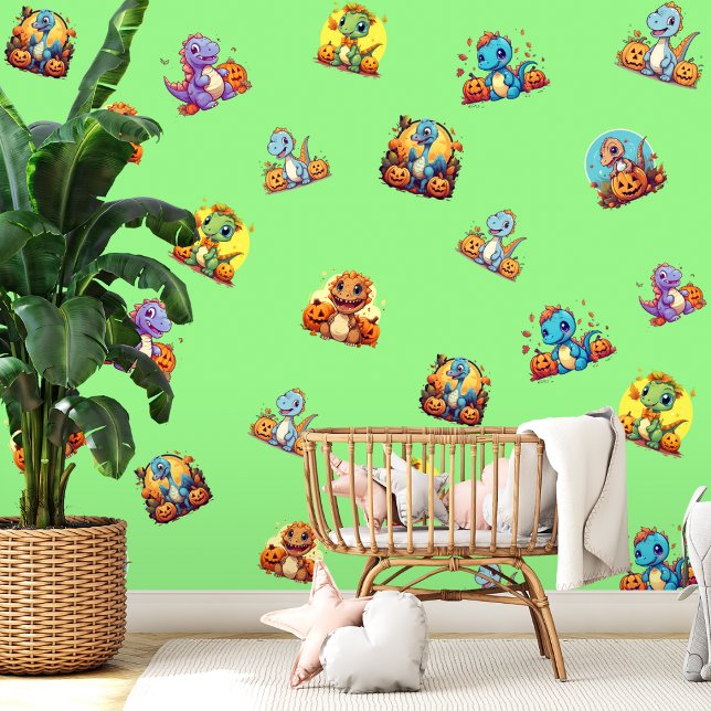 恐竜テーマ子供の誕生日会場 壁紙 (クリエイターアップロード済み)