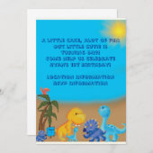 恐竜テーマ招待状 招待状 (正面/裏面)