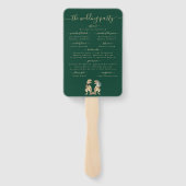 恐竜テーマ結婚の式グリーンプログラム ハンドファン (裏面)