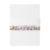 恐竜テーマ結婚の野花 招待状ベリーバンド (裏面例)