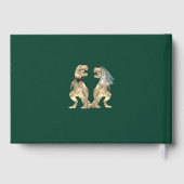 恐竜テーマ結婚ズグリーン ゲストブック (裏面)