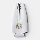 恐竜テーマ結婚ズパーソナライズされた ボトルクーラー (裏面)