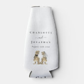 恐竜テーマ結婚ズモダン ボトルクーラー (正面)