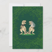 恐竜テーマ結婚ズ 招待状 (裏面)