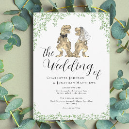 恐竜テーマ結婚ズ 招待状