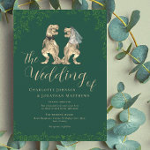 恐竜テーマ結婚ズ 招待状