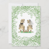 恐竜テーマ結婚ズ 招待状 (裏面)