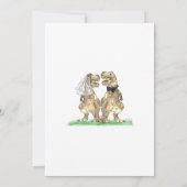 恐竜テーマ結婚フローラ 招待状 (裏面)