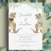 恐竜テーマ結婚式招待状 招待状