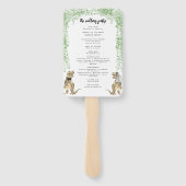 恐竜テーマ結婚式 プログラム ハンドファン (裏面)