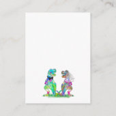 恐竜テーマ結婚詳細 エンクロージャーカード (裏面)