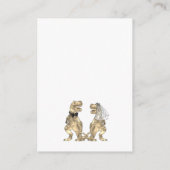 恐竜テーマ結婚詳細 エンクロージャーカード (裏面)