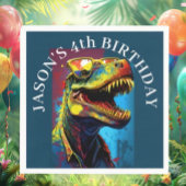 恐竜テーマ誕生会 スタンダードカクテルナプキン
