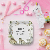 恐竜テーマ誕生会 ペーパープレート (パーティー)