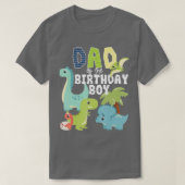 恐竜テーマ誕生日パパの誕生日少年D Tシャツ (デザイン正面)