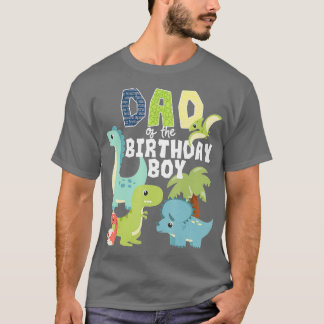 恐竜テーマ誕生日パパの誕生日少年D Tシャツ