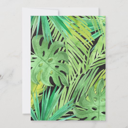 恐竜テーマ誕生日パーティーサンキューカード 招待状 (裏面)