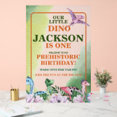 恐竜テーマ1歳の誕生日 アクリルサイン (ウェディング)
