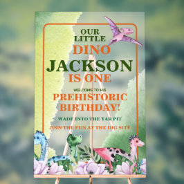 恐竜テーマ1歳の誕生日 アクリルサイン
