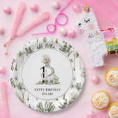 恐竜テーマ1st誕生日パーティー ペーパープレート (パーティー)