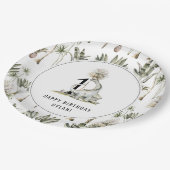 恐竜テーマ1st誕生日パーティー ペーパープレート (アングル)