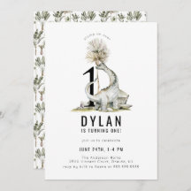 恐竜テーマ1st誕生日パーティー