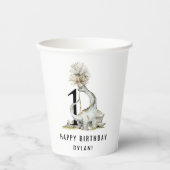 恐竜テーマ1st誕生日パーティー 紙コップ (正面)