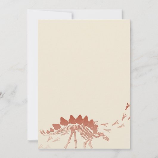 恐竜ディグ誕生日 招待状 (裏面)