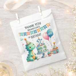 恐竜ディノの1歳誕生日パーティー フェイバーバッグ
