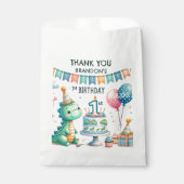 恐竜ディノの1歳誕生日パーティー フェイバーバッグ (正面)