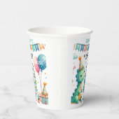 恐竜ディノの1歳誕生日パーティー 紙コップ (右)