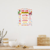 恐竜ディノ消防車誕生日1069 ポスター (キッチン)